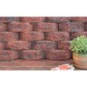 Basalite Terrace Wall Beveled Face Red/Charcoal 9 in. x 12 in. x 4 in. (100 pc./pallet)