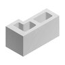 6816 Concrete Block Smooth Precision Corner Return 225 Lightweight Gray 6 in. x 8 in. x 16 in. (126 pc./pallet)