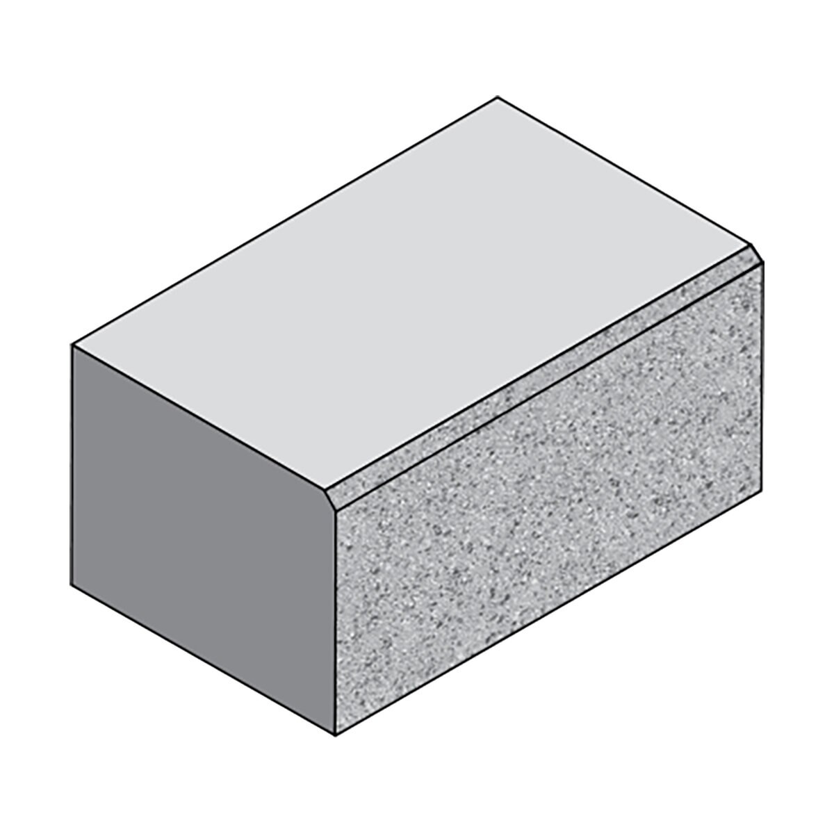 10816 Basalite Concrete Block Ground Face Solid w/Chamf | SiteOne