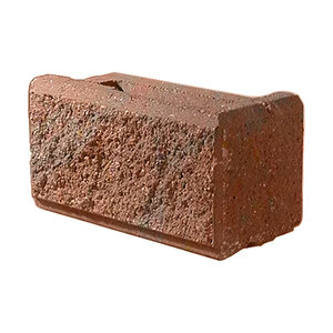 Basalite Allan Block Wall Corner Red Blend PAIR 16 in. x 8 in. x 8 in (30 pair/pallet)