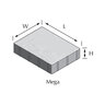 Basalite Artisan Slate Paver Mega Positano 8-1/4 in. x 11 in. (102 sq. ft./pallet)