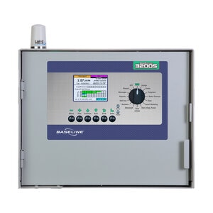 Baseline LTE Verizon Cell Modem Gateway Installed in Large 16-Gauge Stainless-Steel Pedestal w/ A BL-ETH-SW 5-port Ethernet Switch.