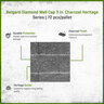 Belgard Diamond Wall Cap Charcoal 3 in. (72 pc./pallet)