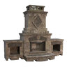 Belgard Bristol Fireplace Base + Top Gascony Tan/Ashbury Haze (1 pc./pallet)