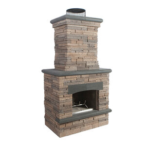 Belgard Bordeaux Fireplace Wood Burning Base + Top Sienna/Midnight (1 pc./pallet)