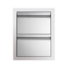 Belgard Elements Double Drawers Stainless Steel 17 in. x 20.5 in. x 22 in.
