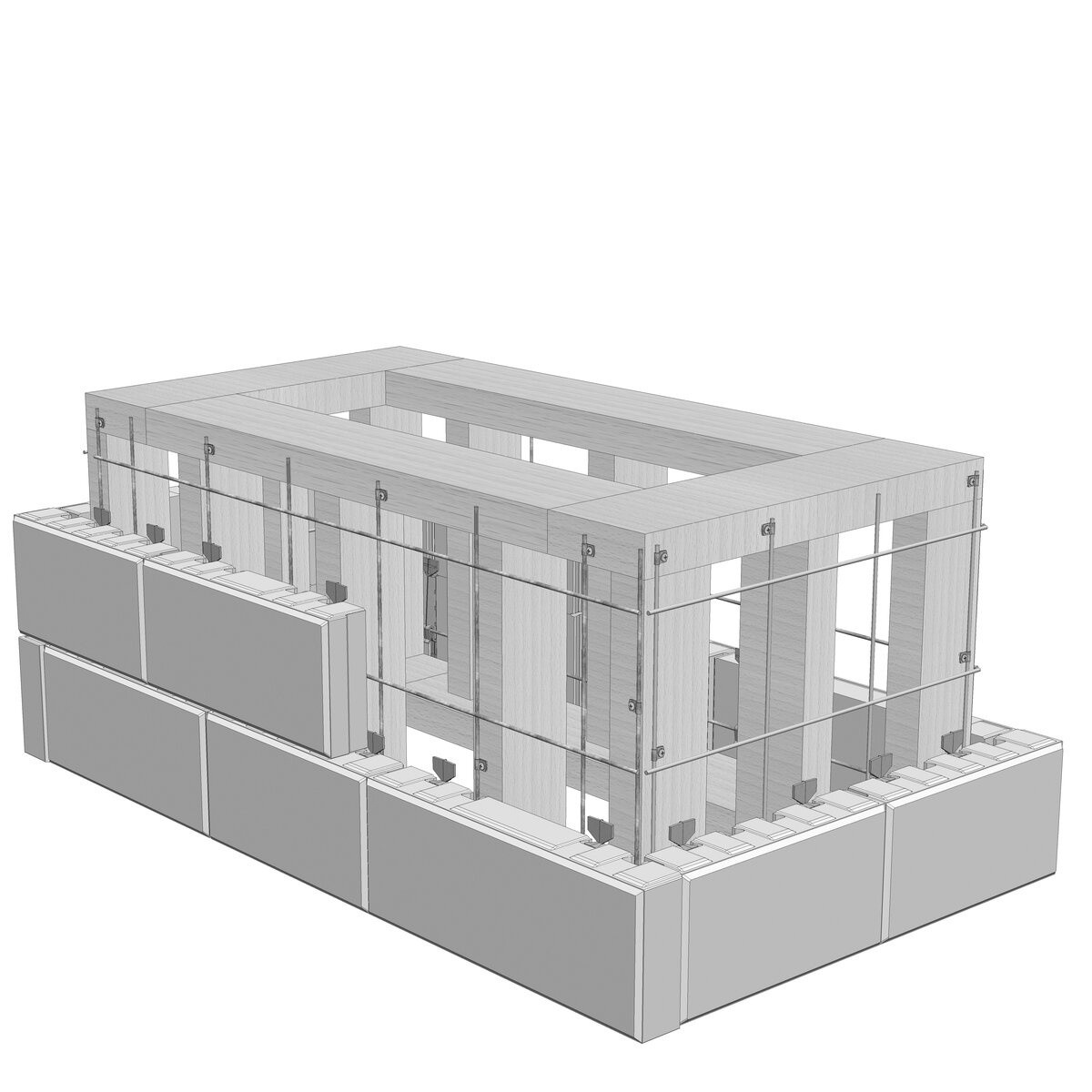 Belgard Tandem Modular Grid Kit 28-3/8 in. x 42 in. (1 Steel Grid ...