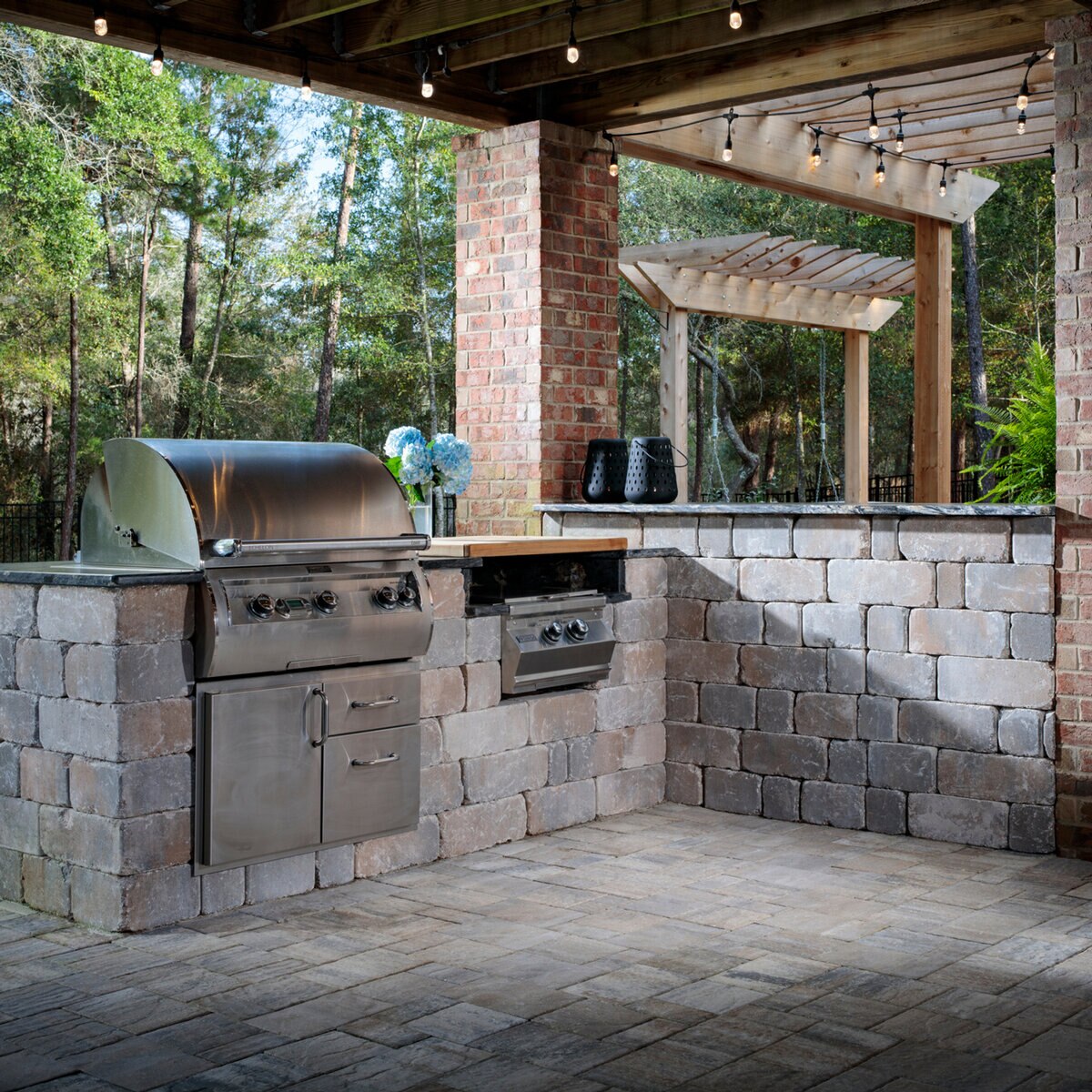 Belgard Castle Manor Wall Block 3 pc. Tumbled Napoli 6 in. x 10 in. (31 ...