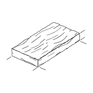 Belgard Slump Block Chocolate 8 in. x 2 in. x 16 in. (150 pc./pallet)