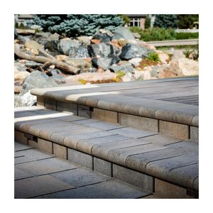 Belgard Marina Bullnose Coping Charcoal 6 in. x 12 in. 60 mm (105 ln. ft./pallet)