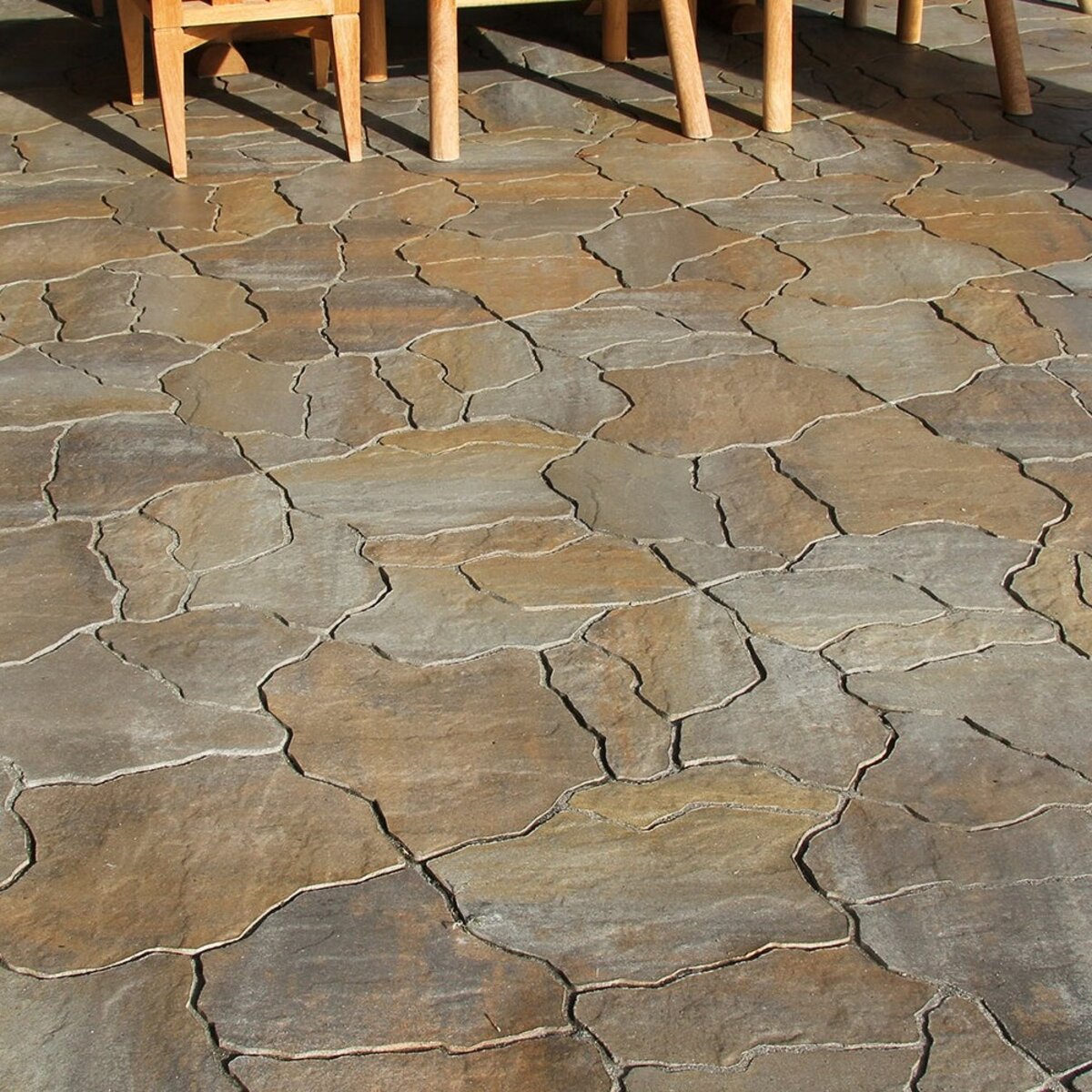 Belgard Flagstone Fire Pit Kit Brittany Beige SiteOne