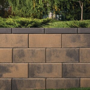 Belgard Allan Block Metro Collection Wall Cap Smooth 4 in. Gray (48 pc./pallet)