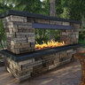 Bordeaux Fireplace Sienna/Midnight Wood Burning