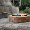 Belgard Weston Wall Fire Pit Kit Round 2 pc. w/ Ring Fossil Beige
