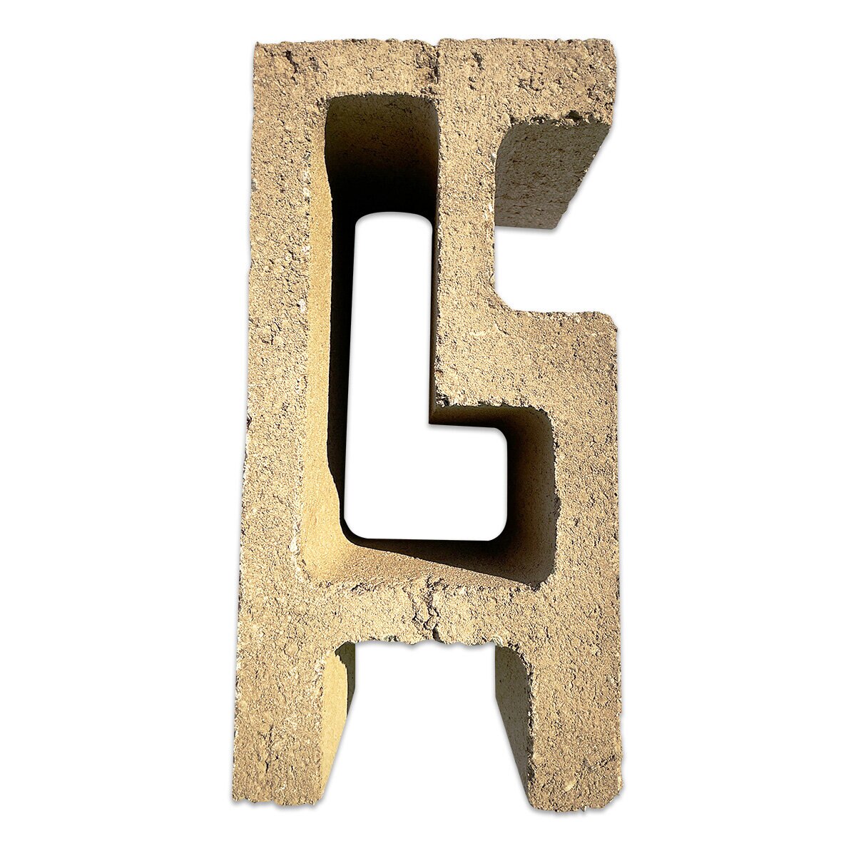 Belgard Concrete Block C-Block Brown 8 in. x 8 in. x 16 in. (90 pc ...