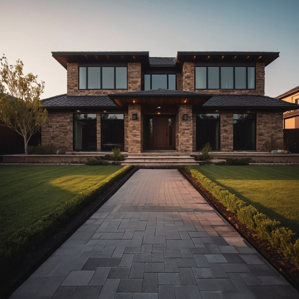 Belgard Dimensions Border Paver Smooth Graphite 6 in. x 9 in. 60 mm ...