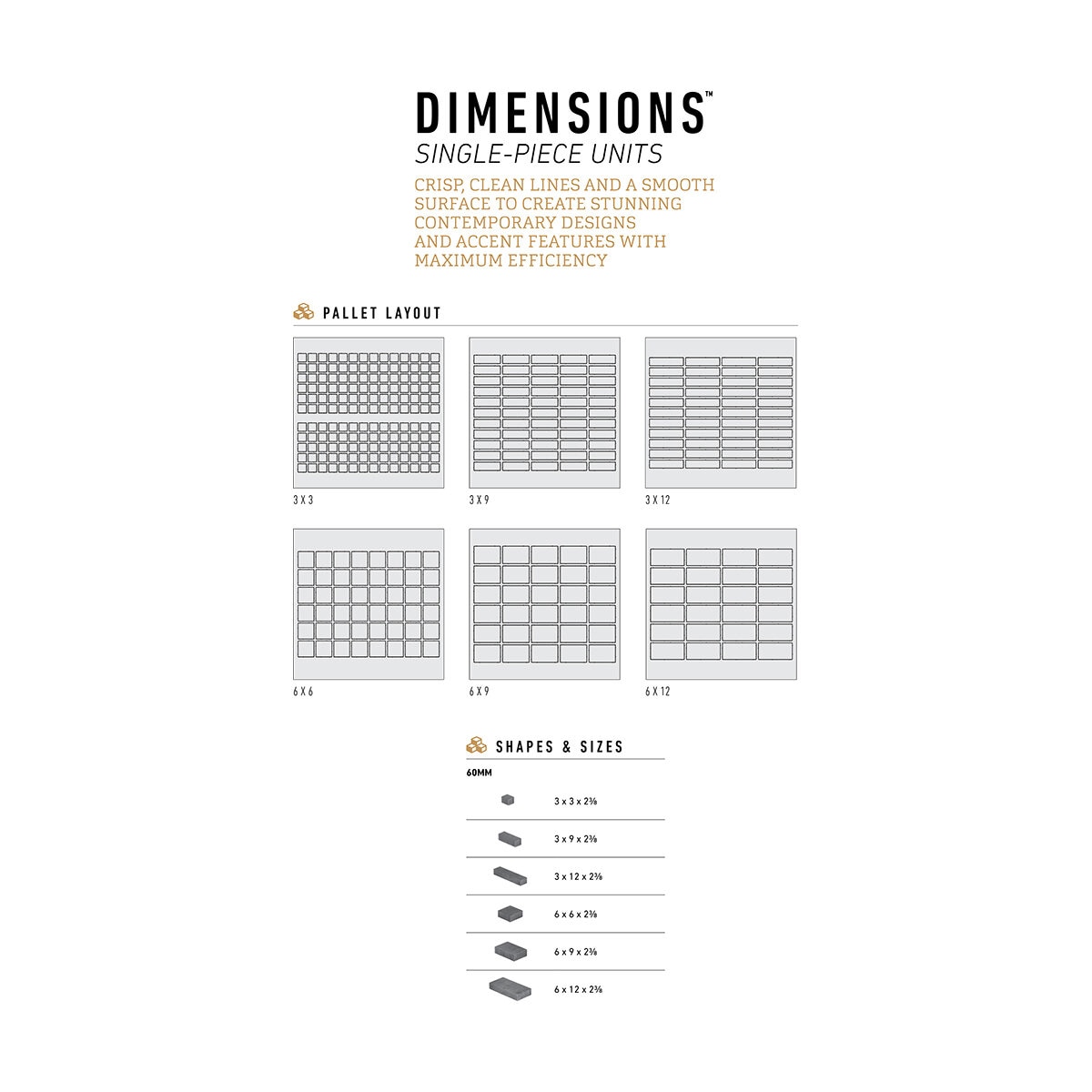 Belgard Dimensions Border Paver Smooth Graphite 6 in. x 9 in. 60 mm ...