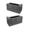 Belgard Allan Block Metropolitan Wall Corner Midnight 8 in. x 16 in. x 8 in. 30 Left and 30 Right (60 pc./pallet)