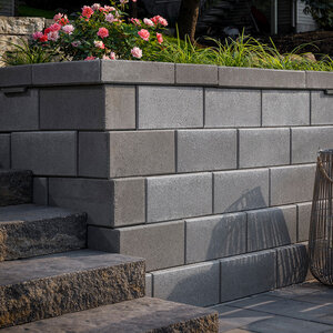 Belgard Diamond Pro Wall Cap Smooth Face Trapezoid Shaded Gray 4 in. (54 pc./pallet)