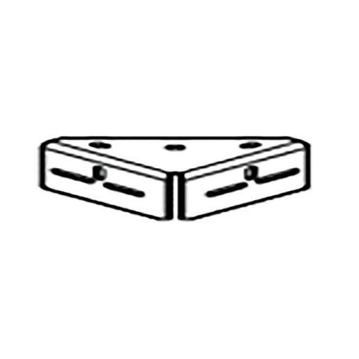 Belgard Artforms Stainless Steel Hardware Outer Corner 4 in. x 4 in. x 2-1/2 in. (10 pc./box)