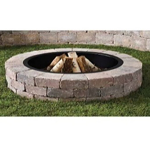 Belgard Elements Weston Stone Fire Pit Kit Lueders Gray 