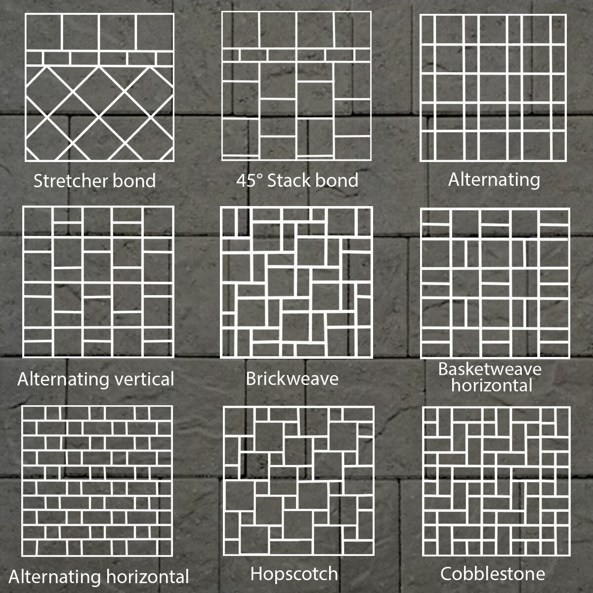 Belgard Origins 12 Paver 3 pc. Cheswick 60 mm (120 sq. ft./pallet ...