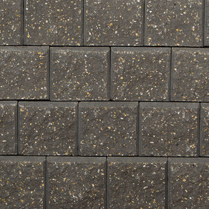 Belgard Allan Block Classic Wall Corner Charcoal 7-3/4 in. x 15-5/8 in. x 8 in. 15 Left and 15 Right (30 pc./pallet)