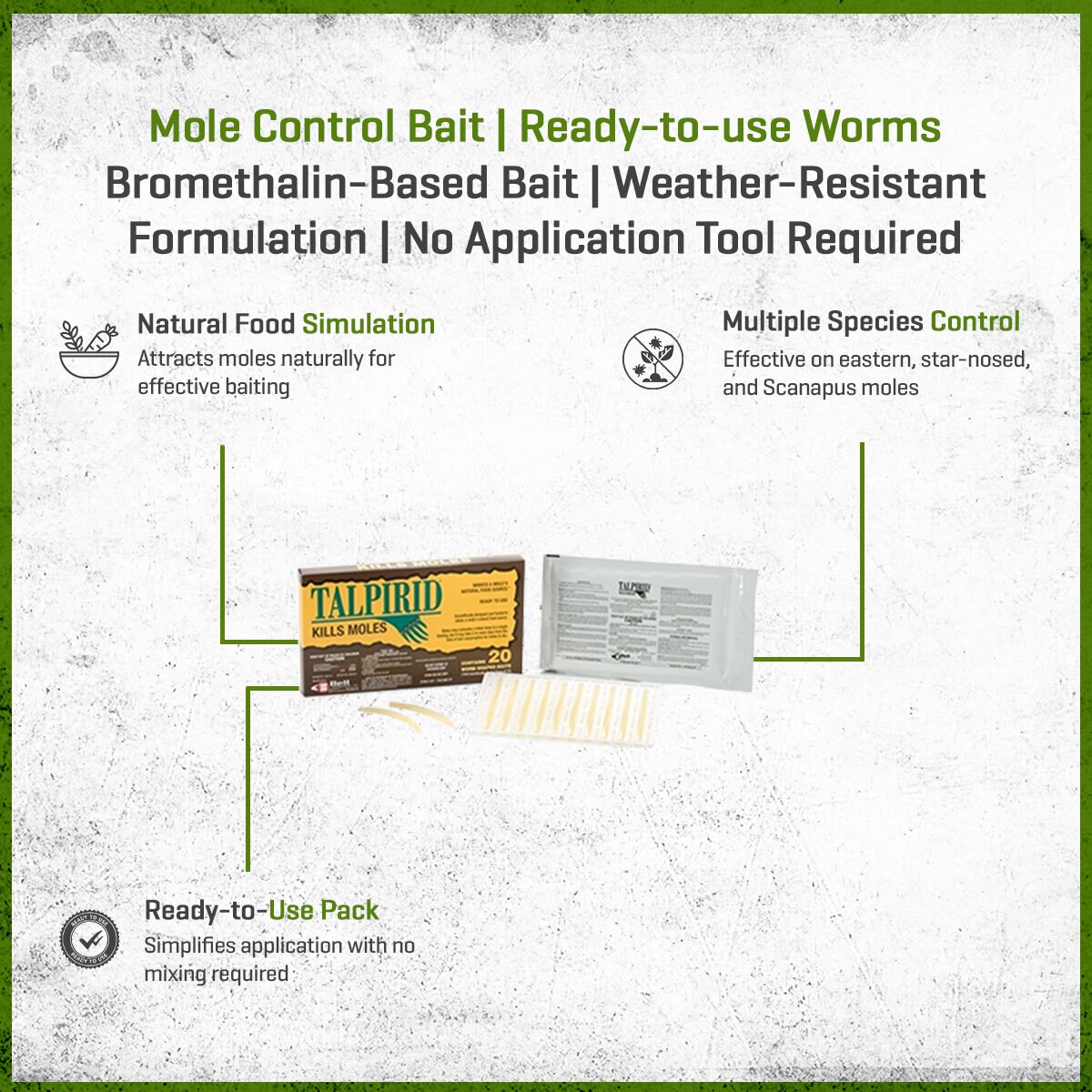 Talpirid Mole Bait 2 pk | SiteOne US