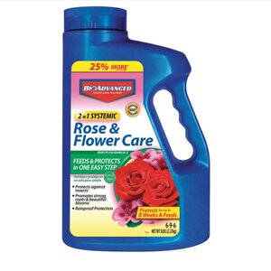 BioAdvanced 2-in-1 Rose & Flower Care 6-9-6 Systemic Granular Insecticide Plus Fertilizer 5 lb. Jug