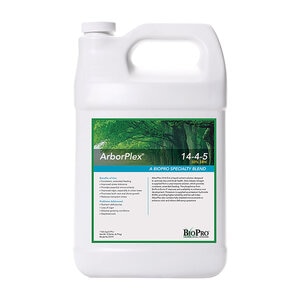 BioPro ArborPlex Fertilizer 14-4-5 50% CRN Fe Mn Zn 30 gal. Drum