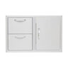 Blaze 32 in. Access Door and Double Drawer Combo