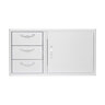 Blaze 39 in. Stainless Steel Access Door and Triple Drawer Combo
