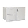 Blaze 32 in. Access Door and Double Drawer Combo with Lights