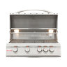 Blaze 32 in. 4-Burner LTE Grill with Rear Burner and Built-in Lighting System Natural Gas