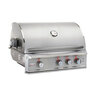 Blaze Professional LUX 34 in. 3 Burner Built-In Grill with Rear Infrared Burner Natural Gas
