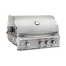 Blaze Professional LUX 34 in. 3 Burner Built-In Grill with Rear Infrared Burner Liquid Propane