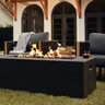 Blaze 60 in. Rectangular Concrete Fire Pit Table in Phantom Liquid Propane