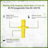 Blazing Drip Coupling Spiral Barb x 17 mm
