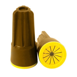 TLC Direct Bury Connectors Brown/Yellow