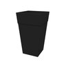 Bloem Finley Square Black 25 in. Tall (2/case)