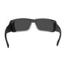 Bomber Safety Glasses 2-Tone Crystal Smoke Frame Silver Mirror Lens Gray Foam