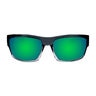Bomber Tiger Safety Glasses Crystal Frame Green Mirror Lens
