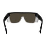 Buzz-Bomb Glasses 2-TN Crystal Smoke Frame Red Mirror PC Safety Lens Gray Foam