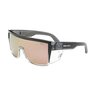 Bomber Buzz-Bomb Safety Glasses Polarized Pink Mirror Lens Crystal Frame
