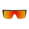 Buzz-Bomb Glasses 2-TN Crystal Smoke Frame Red Mirror PC Safety Lens 