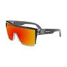 Buzz-Bomb Glasses 2-TN Crystal Smoke Frame Red Mirror PC Safety Lens 