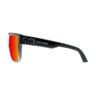 Buzz-Bomb Glasses 2-TN Crystal Smoke Frame Red Mirror PC Safety Lens 