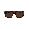Bomber Boogie Bomb Safety Glasses Glossy Tortoise Frame Brown Polarized Safety Lens