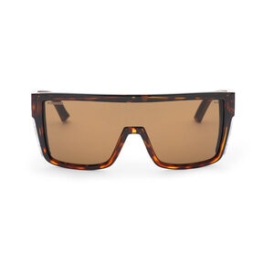 Bomber Buzz Bomb Safety Glasses Shiny Tortoise Frame Brown Polarized Safety Lens