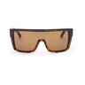 Bomber Buzz Bomb Safety Glasses Shiny Tortoise Frame Brown Polarized Safety Lens